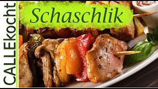 Saftiges Schaschlik selber machen  Omas Rezept wie vom Jahrmarkt [upl. by Enialed]