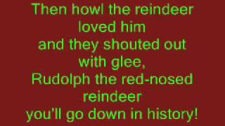 Rudolph The RedNosed Reindeer with lyrics [upl. by Jansson]