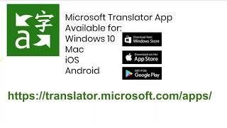 Overview of Microsoft Translator Win 10 App part 1 [upl. by Dagnah]