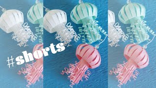 【一瞬でわかる】紙で作るクラゲの作り方  Paper Jellyfish Tutorial [upl. by Ainesey]