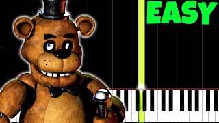 Five Nights At Freddys Theme Song Easy Piano Tutorial SynthesiaSheet Music [upl. by Tayler]