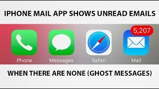 HowTo Fix iPhone iOS Mail App Showing Unread Emails When There Arent Any Ghost Messages [upl. by Ellinet2]