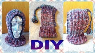 DIY • Kindermütze stricken  Schlupfmütze  Schalmütze  Rollkragenmütze  Julebuergerfee [upl. by Oker]