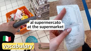 Italian Vocabulary and Pronunciation at the Supermarket ITA audio subs [upl. by Ardrey]