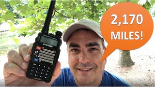 Baofeng UV5R ham radio talking from Atlanta to Seattle [upl. by Feeney]