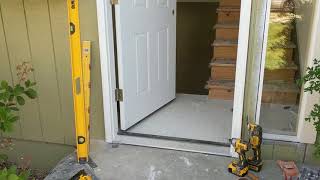 Jeld Wen Front Door Installation  Really crappy products and craftsmanship PART 1 [upl. by Mehcanem]