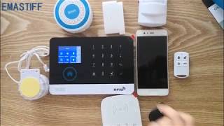 Wireless WIFI GPRS GSM ALARM W2B programming and test [upl. by Sherrill]