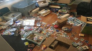 I BOUGHT ALL THEIR SPORTS CARDS AT A YARD SALE FOR 80 [upl. by Edrahs486]