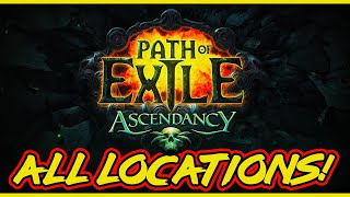 POE All Trials of Ascendancy Locations Normal Cruel Merciless amp Eternal labyrinth All Locations [upl. by Stacia]