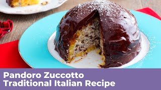 PANDORO ZUCCOTTO  Traditional Italian Recipe [upl. by Gardy]