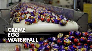 Inside Cadbury CREME EGG WATERFALL [upl. by Micro]