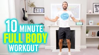 10 Minute FULL BODY Workout  The Body Coach TV [upl. by Oicam]