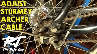 How To Adjust CableShifting On Sturmey Archer 3 Speed Hub [upl. by Irita]