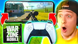 Using CONTROLLER on WARZONE MOBILE IT WORKS 🔥 [upl. by Accissej]