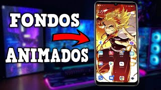 COMO PONER FONDOS DE PANTALLA EN MOVIMIENTO ANIMADO EN ANDROID  PARA CUALQUIER TELEFONO ANDROID [upl. by Eicnarf]