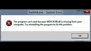 how fix MSVCR100DLL missing fiel for watch dogs 2018 [upl. by Dyob]