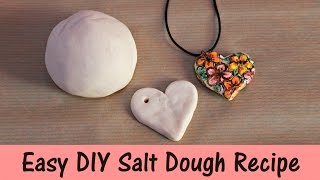 Easy DIY Salt Dough Recipe  3 Ingredients [upl. by Schaffel]