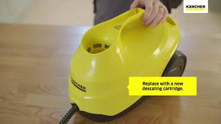 Karcher SC3 Steam Cleaner  Reset The Descaling Cartridge [upl. by Egiaf]