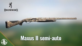 Browning Maxus II semiauto  review [upl. by Ayotac438]