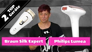 IPL Geräte Test Braun Silk Expert Pro 5 vs Philips Lumea Prestige   Videobeschreibung beachten [upl. by Latreece]