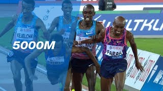 Mo Farah Wins His Last Race In An Epic 5000m Battle  IAAF Diamond League Zürich 2017 [upl. by Vivle]