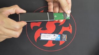 How to install M2 SSD into NGFF Portable SSD Enclosure NOT NMVe [upl. by Ayit]