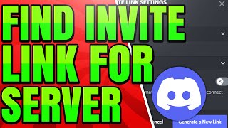 How to Find Invite Link on Discord Server [upl. by Nobile]