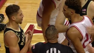 Things get heated in Purdue vs Indiana 👀  ESPN College Basketball [upl. by Enitsugua]