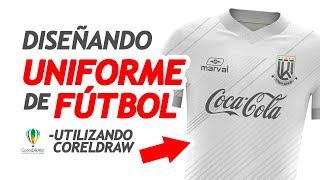 CORELDRAW TUTORIAL  Diseñando Uniforme de Fútbol [upl. by Bellanca622]