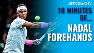 10 MINUTES OF Rafael Nadal Forehands [upl. by Anitteb]