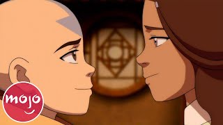 Top 10 Katara amp Aang Moments on Avatar The Last Airbender [upl. by Nivla]