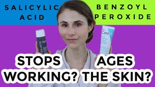 SALICYLIC ACID amp BENZOYL PEROXIDE DO THEY STOP WORKING DO THEY CAUSE SKIN AGING DR DRAY [upl. by Arremat]