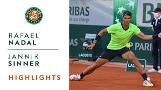 Rafael Nadal vs Jannik Sinner  Round 4 Highlights I RolandGarros 2021 [upl. by Norton573]