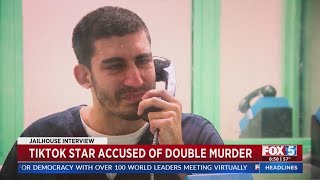 TikTok Star Accused Of Double Murder Speaks To FOX 5 From Jail [upl. by Eintroc]