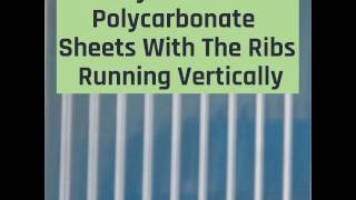 Installing Polycarbonate Sheets Properly [upl. by Hnaht]