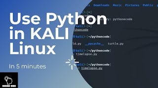 How to use Python in KALI Linux 20211  Scripting  in 5 mins [upl. by Gettings]