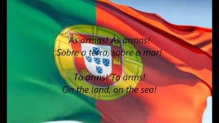 Portuguese National Anthem  quotA Portuguesaquot PTEN [upl. by Rramo]