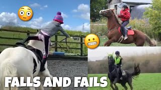 horse FALLS amp FAILS  Subscriber Edition  equinemollie [upl. by Hashum]