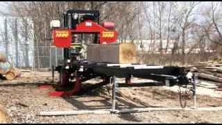 Portable Sawmill TimberKing 1600 In Action [upl. by Arinayed839]