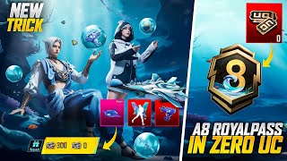 A8 Royal Pass With Zero Uc  Get Free Uc From Pubg Mobile  New Free Uc Event [upl. by Yllaw]