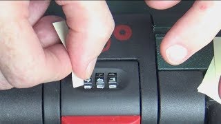 How to Unlock Suitcase With Combination  How To Change Lock Number [upl. by Lia]