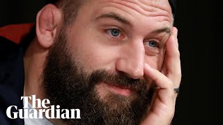 Joe Marler v the press England prop jokes with media [upl. by Ecerahs]