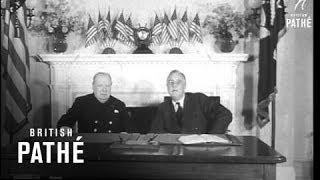 Churchill And Roosevelt At White House 1941 [upl. by Isoais832]