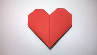 COMO HACER UN CORAZON DE PAPEL  How to make a paper heart [upl. by Ellison]