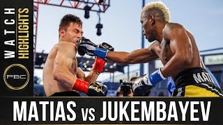 Matias vs Jukembayev HIGHLIGHTS May 29 2021  PBC on SHOWTIME [upl. by Aneekat]