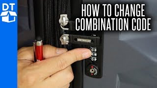 Samsonite Luggage Lock Reset  How To Change Combination On Samsonite Luggage 💼 2019 [upl. by Aurore781]