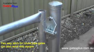 Gate Latch 2 way for round pipe and square [upl. by Holder]