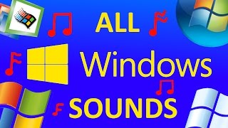 ALL MICROSOFT WINDOWS SOUNDS WINDOWS 110 [upl. by Ybocaj740]