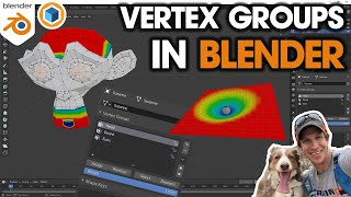 Using VERTEX GROUPS in Blender  Beginner Tutorial [upl. by Anirahc]