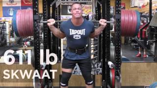 John Cena Squats 611 Pounds [upl. by Ransom97]